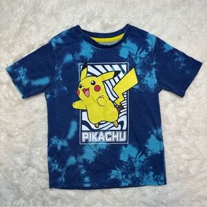 Pokemon Pikachu T-Shirt Blue & Yellow Size 6